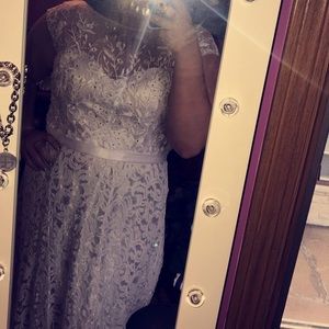 White Floor Length Dress